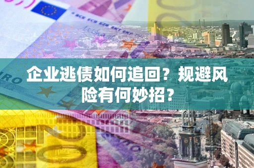 武汉企业逃债如何追回？规避风险有何妙招？