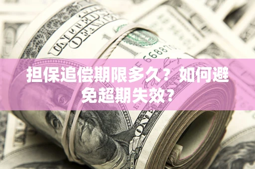武汉担保追偿期限多久？如何避免超期失效？