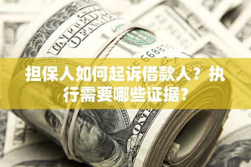 武汉担保人如何起诉借款人？执行需要哪些证据？