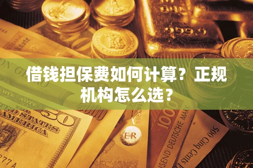 武汉借钱担保费如何计算？正规机构怎么选？