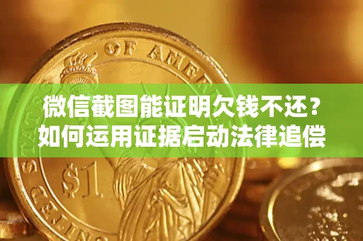 武汉微信截图能证明欠钱不还？如何运用证据启动法律追偿程序？