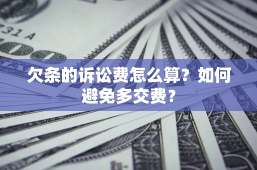 武汉欠条的诉讼费怎么算？如何避免多交费？
