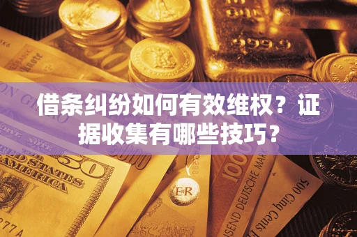 武汉借条纠纷如何有效维权？证据收集有哪些技巧？
