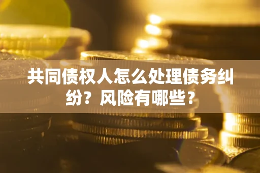 武汉共同债权人怎么处理债务纠纷？风险有哪些？