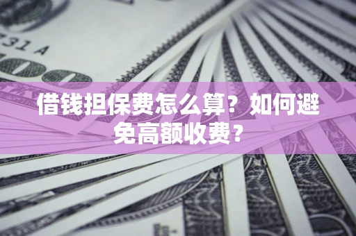 武汉借钱担保费怎么算？如何避免高额收费？