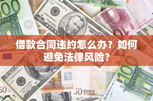 武汉借款合同违约怎么办？如何避免法律风险？