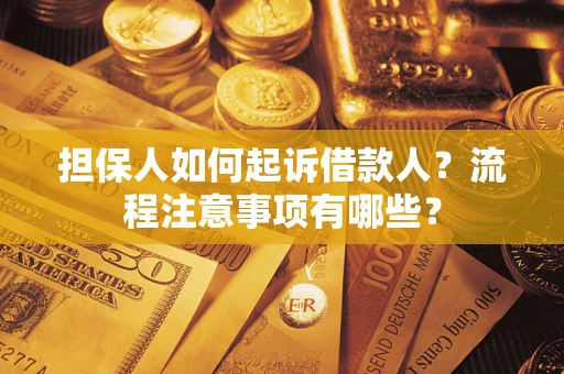武汉担保人如何起诉借款人？流程注意事项有哪些？